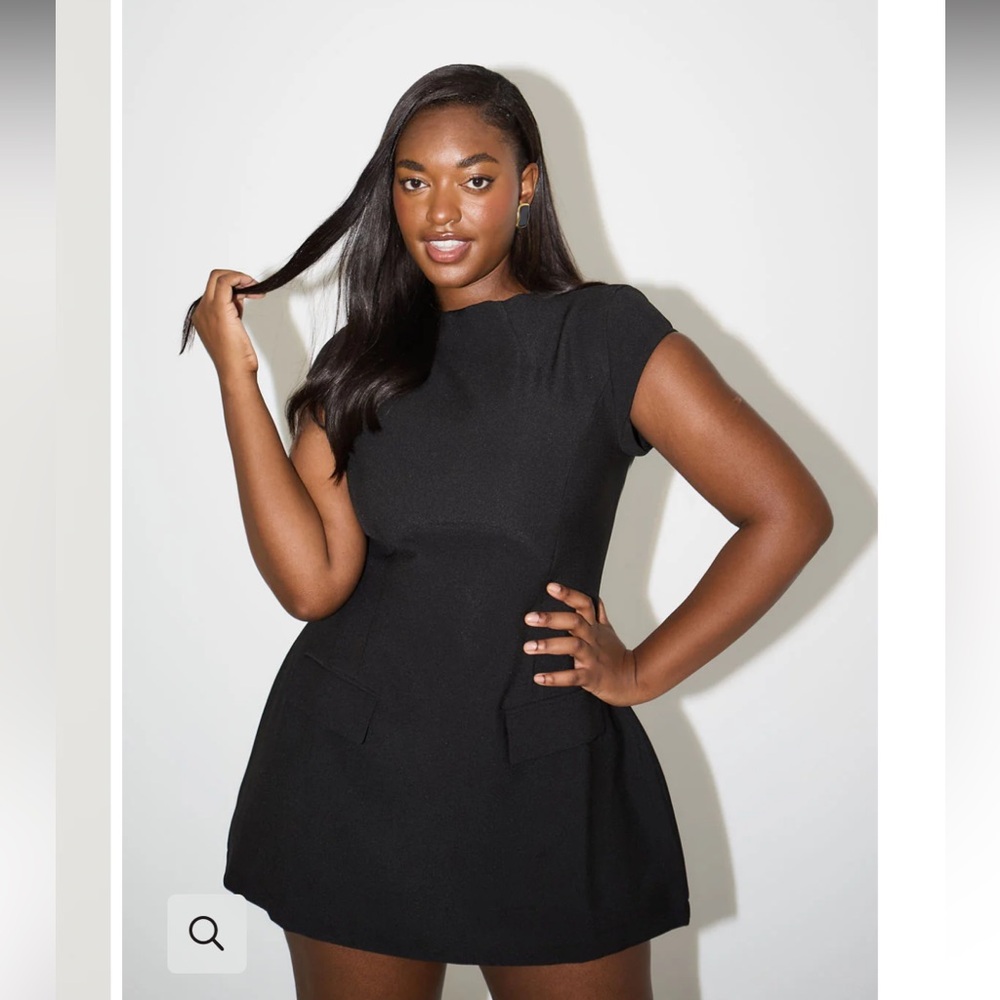 Odd Muse London Black Cap Sleeve Mini Dress